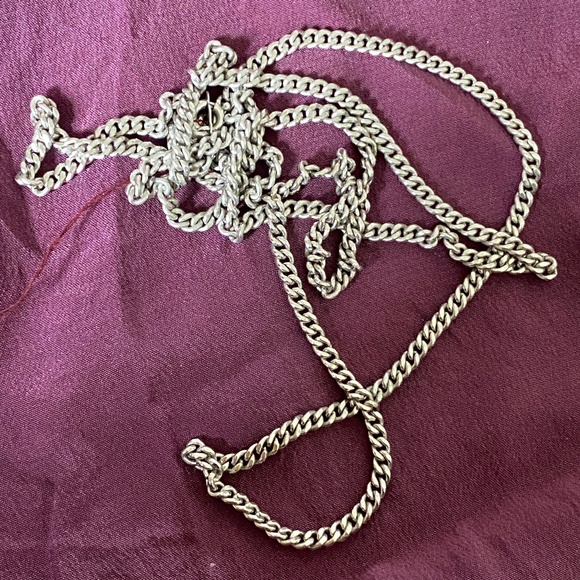 Agem I Sterling Silver Curb Neck Chain 30" - Picture 11 of 16